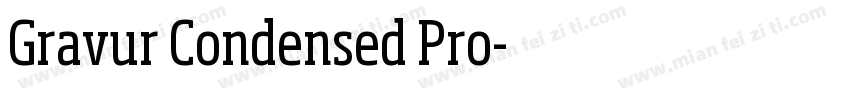 Gravur Condensed Pro字体转换